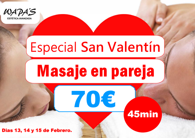 masaje pareja San Valentín