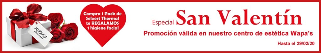 San Valentín tratamiento facial